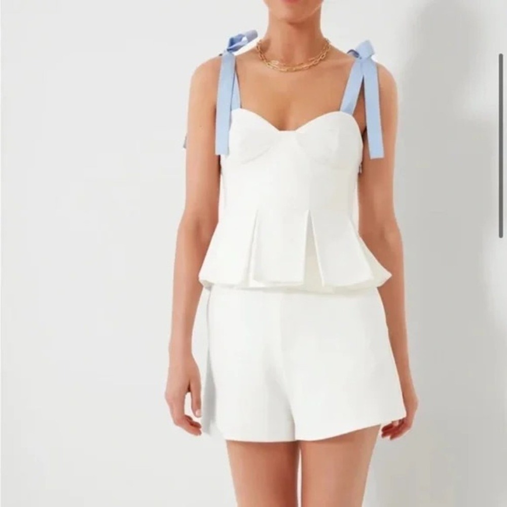 Hyacinth House Tuckernuck White Hallie Shorts Size‎ XL